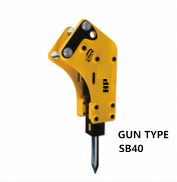 Uygulanabilir silah tipi kaya kazıcı hidrolik kırıcı alaşım çelik SB 40 kazıcı için 0,8-2,5 ton