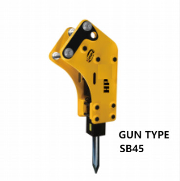 Uygulanabilir silah tipi kaya kazıcı hidrolik kırıcı alaşım çelik SB 45 1.2-3 ton kazıcı için DOOSAN