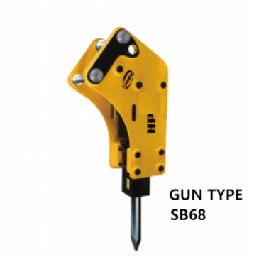 Uygulanabilir silah tipi kaya kazıcı hidrolik kırıcı alaşım çelik SB 68 4-6 ton