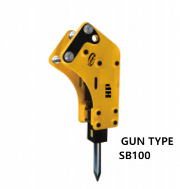 Uygulanabilir silah tipi kaya kazıcı hidrolik kırıcı alaşım çelik SB 100 kazıcı için 10-15 ton SANY, XCMG, LIUGONG